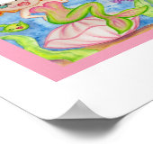 Ingelijste zeemeermin kunst aan de muur poster (Hoek)