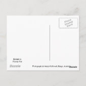 Ingemaakt konijn briefkaart (Achterkant)