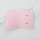 Ingemaakte roze veren Bedankt (Binnen)