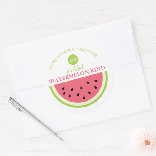 Ingemaakte Watermeloen Sticker (Envelop)
