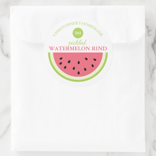 Ingemaakte Watermeloen Sticker (Tas)