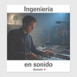 Ingenieria en sonido sticker