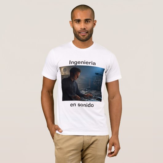 Ingenieria en sonido t-shirt (Voorkant volledig)