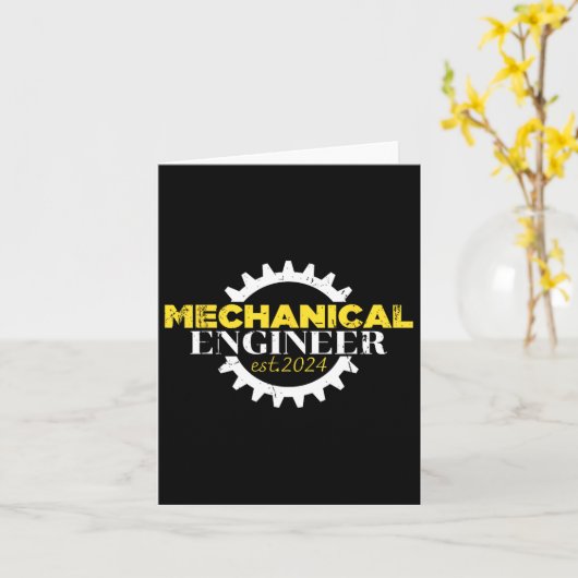 Ingenieur 2024 Engineering Afstuderen Student Kaart (Gele Bloem)