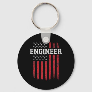Ingenieur Amerikaanse vlag USA Patriot Sleutelhanger