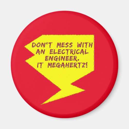 Ingenieur Bliksemschicht Magneet (Voorkant)