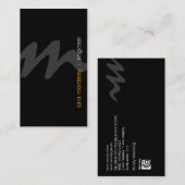 Ingenieur BoldScript Monogram BusinessCard Visitekaartje (Voorkant / Achterkant)