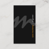 Ingenieur BoldScript Monogram BusinessCard Visitekaartje (Voorkant)