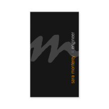 Ingenieur BoldScript Monogram BusinessCard