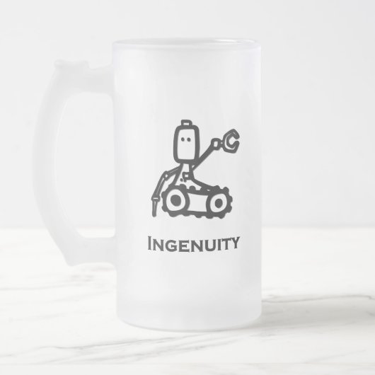 Ingenieur Bot Ingenuity Matglas Bierpul (Links)