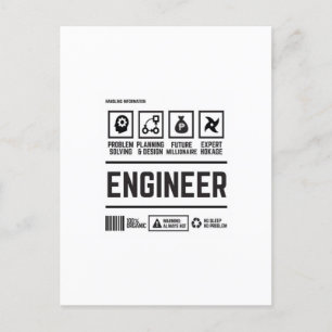 ingenieur briefkaart