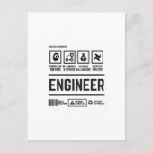ingenieur briefkaart (Voorkant)