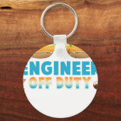 Ingenieur buiten dienst Zomer vakantie laatste dag Sleutelhanger (Voorkant)