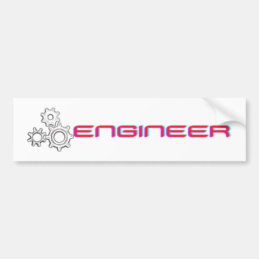 Ingenieur bumper sticker (Voorkant)