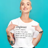 Ingenieur Custom Grappige Definitie Gift T-shirt