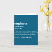 Ingenieur Definitie Grappig Engineering Mechanisch Kaart (Gele Bloem)