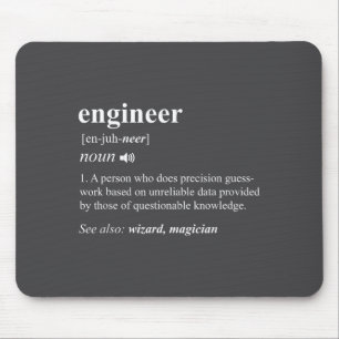 Ingenieur Definitie Grappig Engineering Mechanisch Muismat