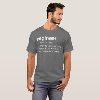 Ingenieur die problemen oplost t-shirt
