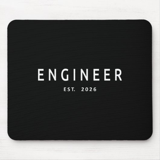Ingenieur Est. 2026 Engineering Afstuderen Muismat (Voorkant)