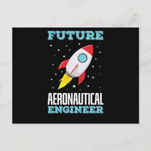 Ingenieur Future Aeronautical Engineer Briefkaart (Voorkant)