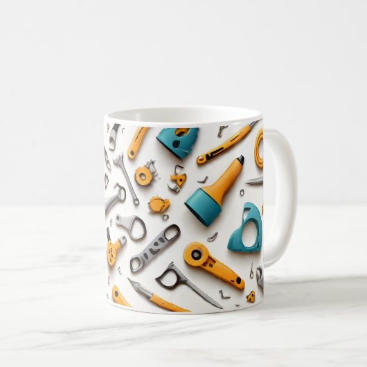 Ingenieur geschenk mok van technische gereedschapp (Voorkant rechts)