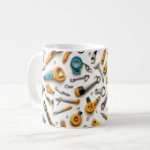 Ingenieur geschenk mok van technische gereedschapp (Voorkant links)