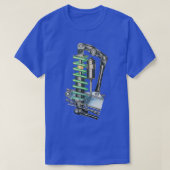 Ingenieur Hete Motorfiets Garage T-shirt (Design voorkant)