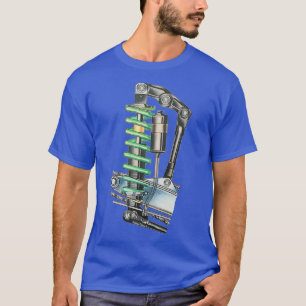 Ingenieur Hete Motorfiets Garage T-shirt