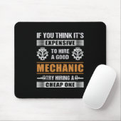 Ingenieur Hire A Good Mechanic Engineer Muismat (Met muis)