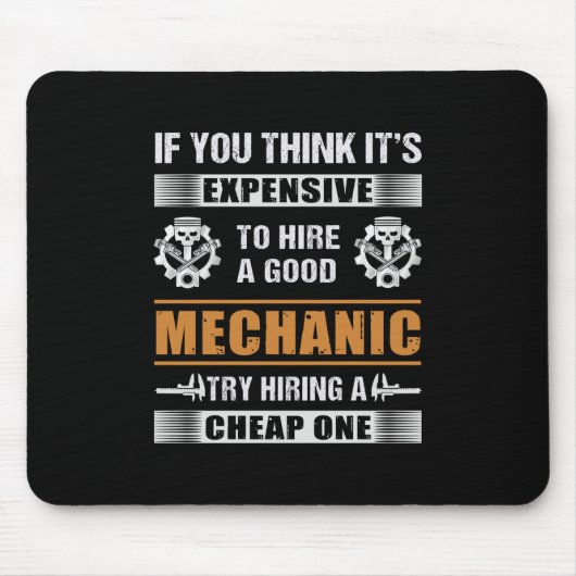 Ingenieur Hire A Good Mechanic Engineer Muismat (Voorkant)
