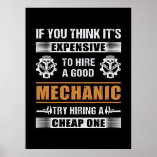 Ingenieur Hire A Good Mechanic Engineer Poster