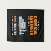 Ingenieur I Am A Chemical Engineer Wandkleed (Voorkant (horizontaal))