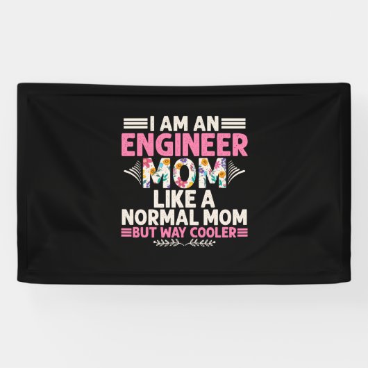 Ingenieur ik ben een ingenieur moeder spandoek (Horizontaal)