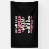 Ingenieur ik ben een ingenieur moeder spandoek (Verticaal)