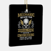 Ingenieur ik ben een mechanische ingenieur keramisch ornament (Rechts)