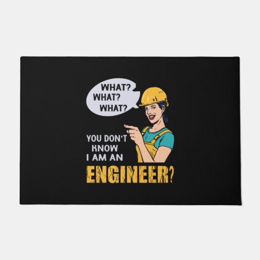 Ingenieur ik ben ingenieur deurmat (Voorkant)
