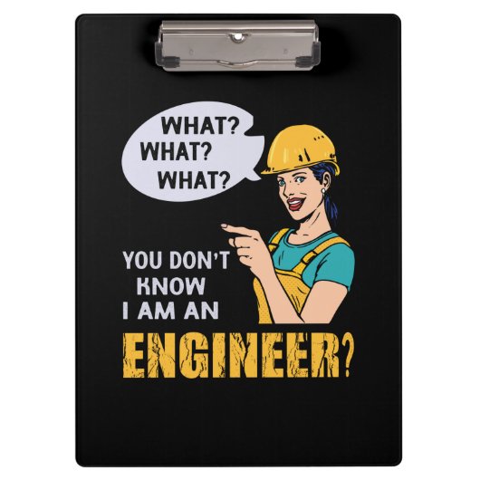 Ingenieur ik ben ingenieur klembord (Voorkant)