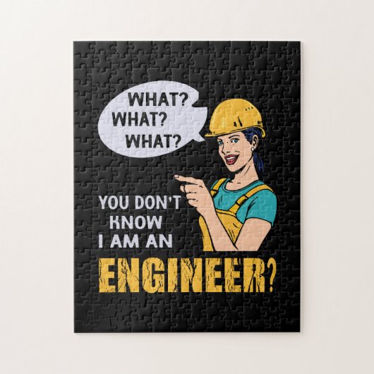 Ingenieur ik ben ingenieur legpuzzel (Verticaal)