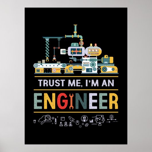 Ingenieur ik ben ingenieur poster (Voorkant)
