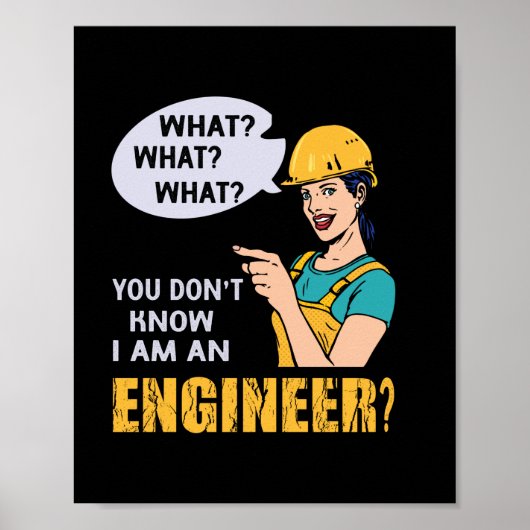 Ingenieur ik ben ingenieur poster (Voorkant)