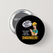 Ingenieur ik ben ingenieur ronde button 5,7 cm (Voorkant /achterkant)