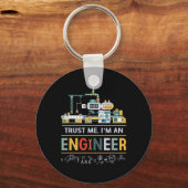 Ingenieur ik ben ingenieur sleutelhanger (Voorkant)