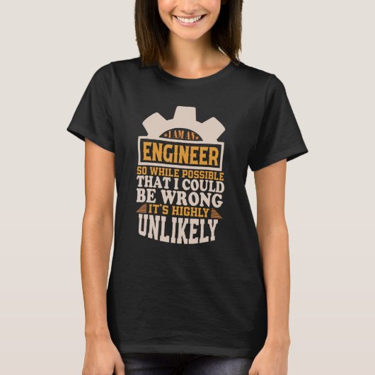 Ingenieur Ik ben ingenieur T-shirt (Voorkant)