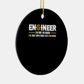 Ingenieur ik ben niet bezig met Funny Engineering. Keramisch Ornament (Rechts)