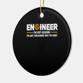 Ingenieur ik ben niet bezig met Funny Engineering. Keramisch Ornament (Links)