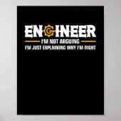 Ingenieur ik ben niet bezig met Funny Engineering. Poster (Voorkant)