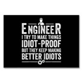 Ingenieur ik probeer dingen IdiotProof te maken Kaart (Voorkant)