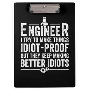 Ingenieur ik probeer dingen IdiotProof te maken Klembord