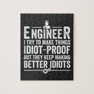 Ingenieur ik probeer dingen IdiotProof te maken Legpuzzel