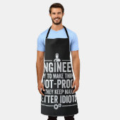 Ingenieur ik probeer dingen IdiotProof te maken Schort (Gedragen)